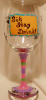 Sit, Stay, Drink- Wine glass- 20oz.